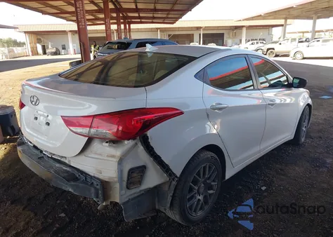 2013 Hyundai Elantra Gls z USA, uszkodzony, nr VIN 5NPDH4AE1DH246544